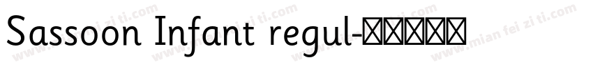 Sassoon Infant regul字体转换
